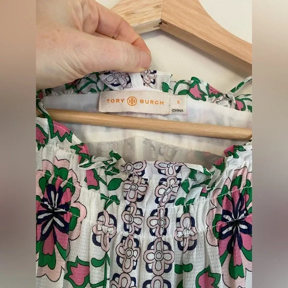 Tory Burch Floral Dress Runway Runway Midi Celeb Garden Party Asilomar Small - Picture 7 of 7